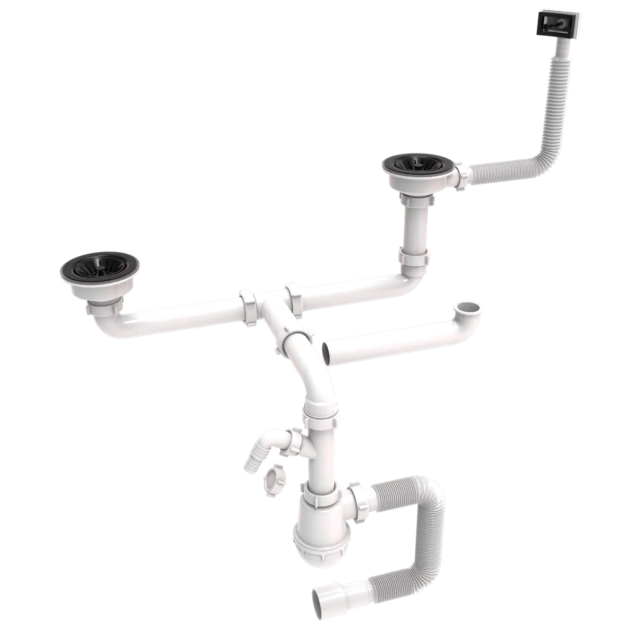 Сифон з пластмасовою зливною сіткою D115мм - Зображення 2