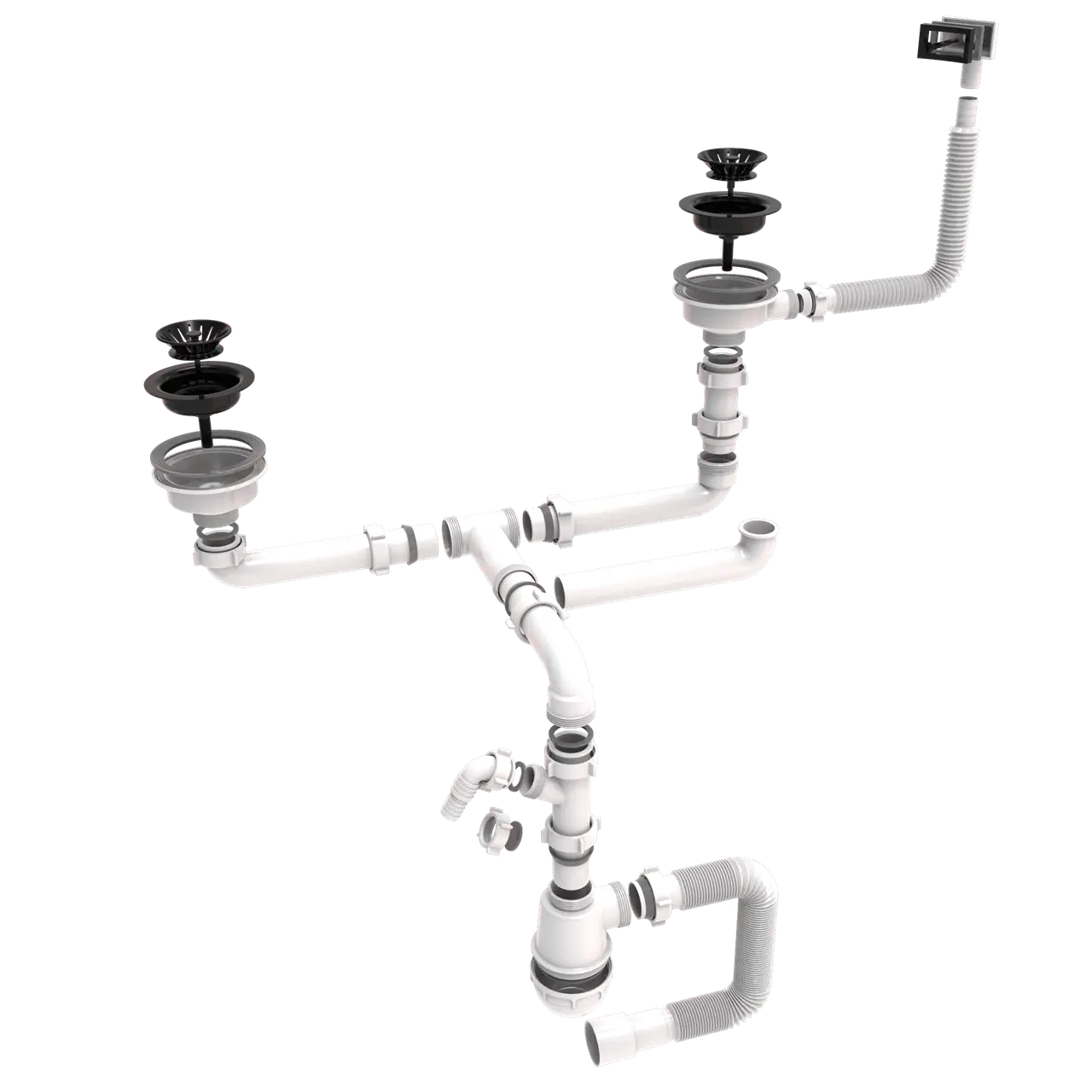 Сифон з пластмасовою зливною сіткою D115мм - Зображення 4