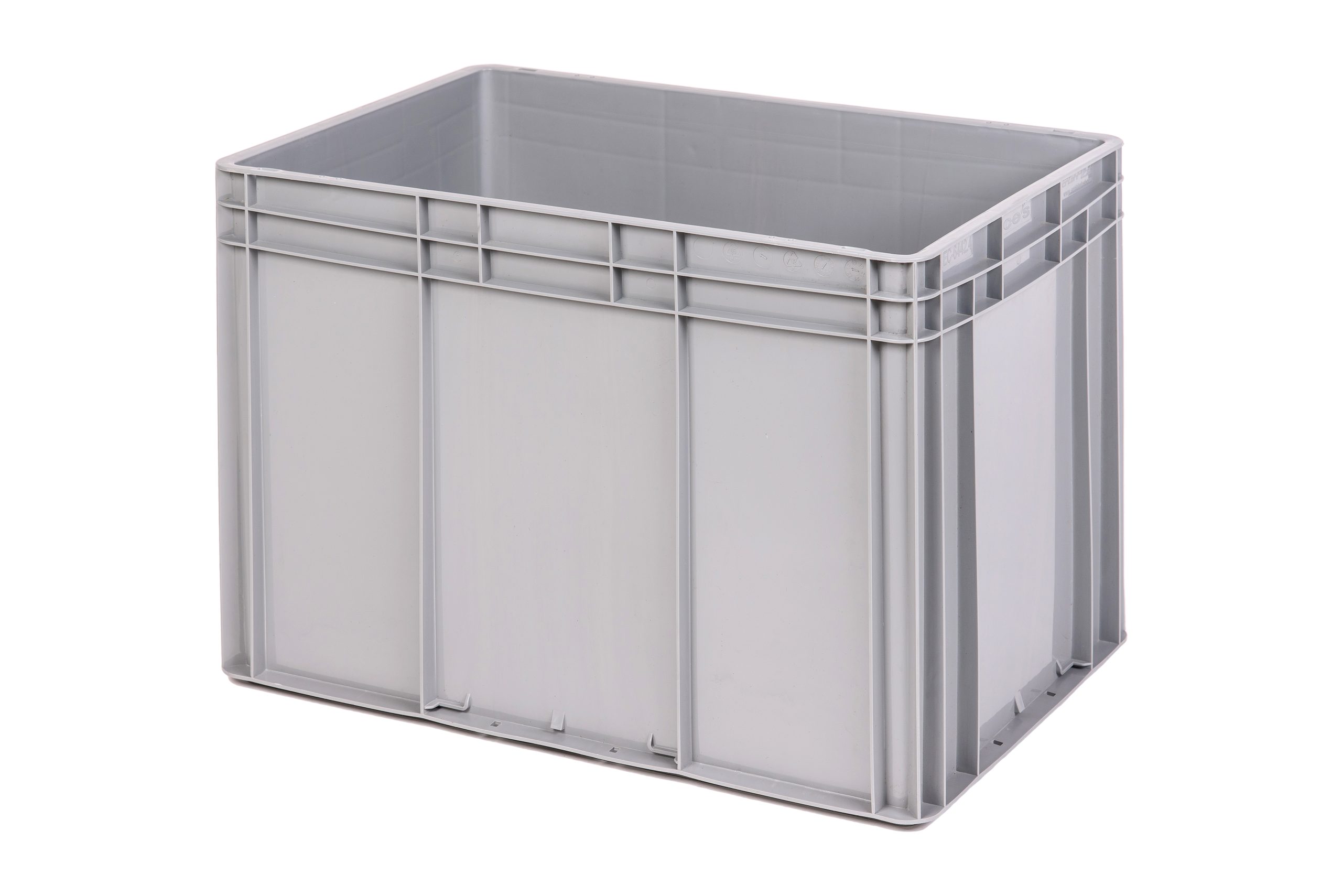 Євроконтейнер, пластмасова скринька (сірий) - Зображення 2