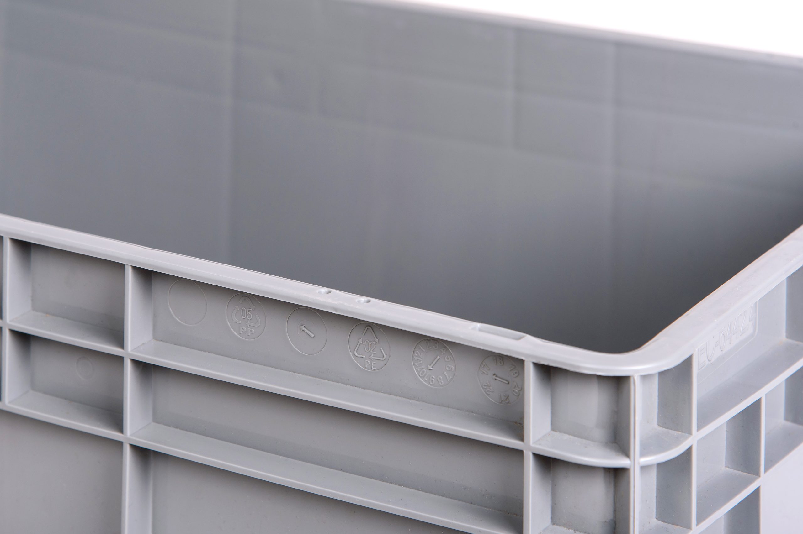 Євроконтейнер, пластмасова скринька (сірий) - Зображення 5