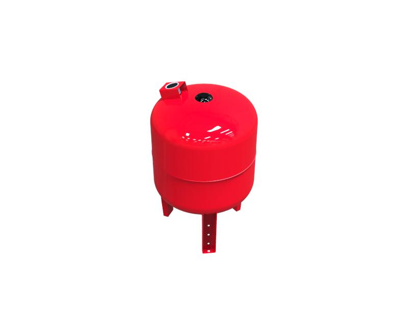 VTM series hydraulic accumulator with pressure gauge 80 liters (diaphragm) Red - Image 2