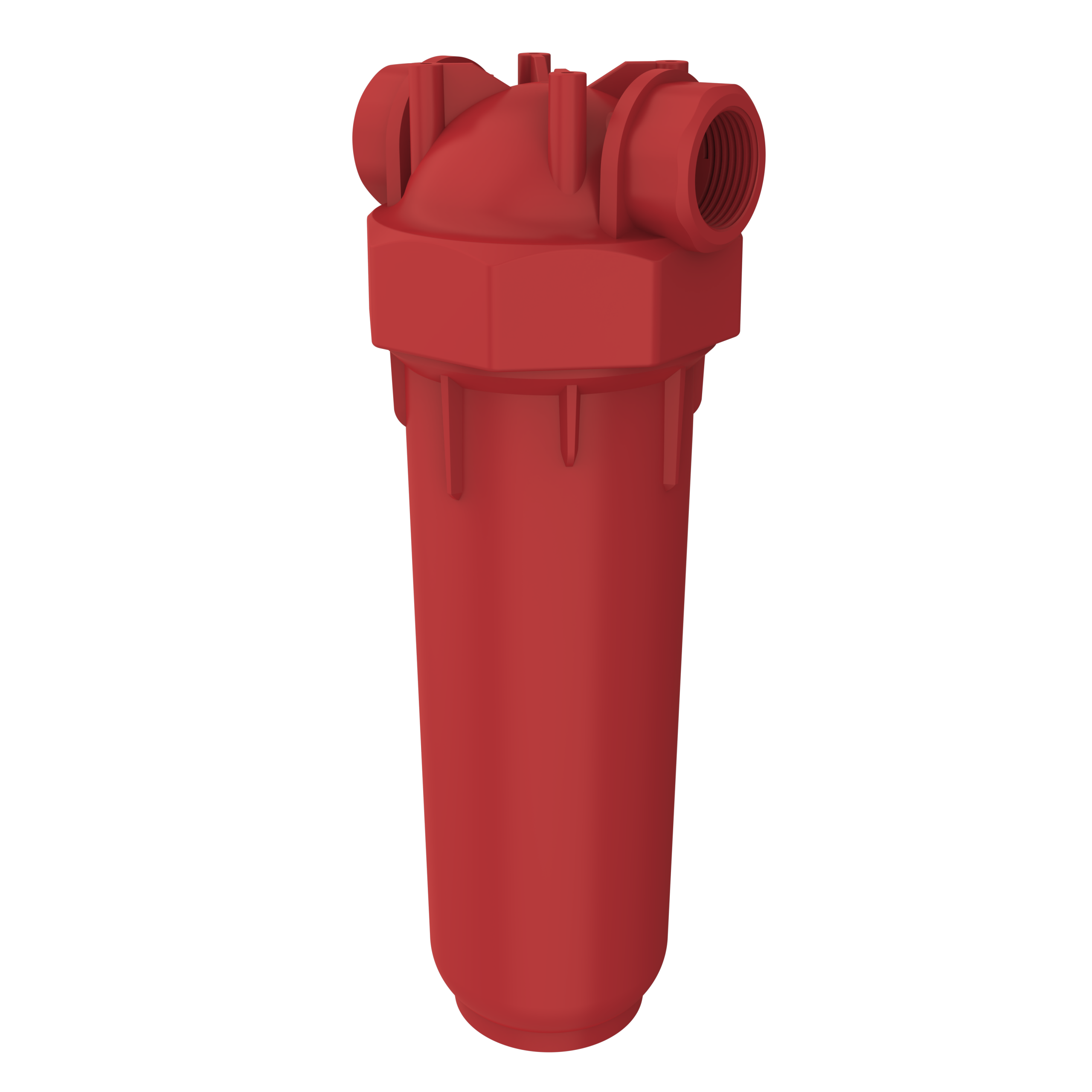 Hot water filter with plastic thread