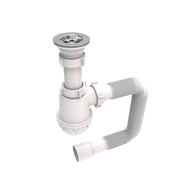 Сифони для кухонних мийок 70мм