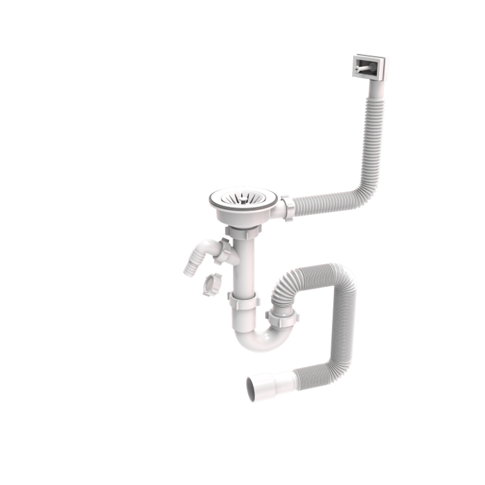 Прямоточні сифони для кухонних мийок