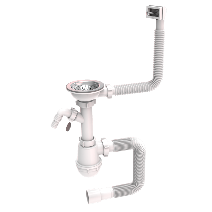 Сифони для кухонних мийок 115мм