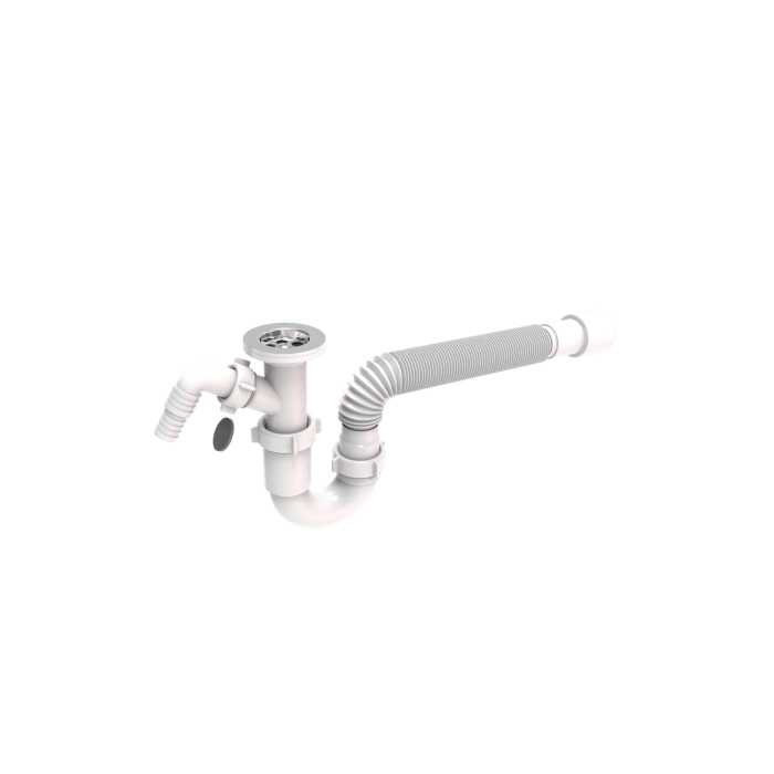 Straight-flow siphons for washbasins