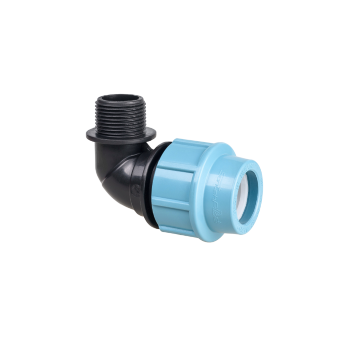 External compression elbow for external water supply Santehplast