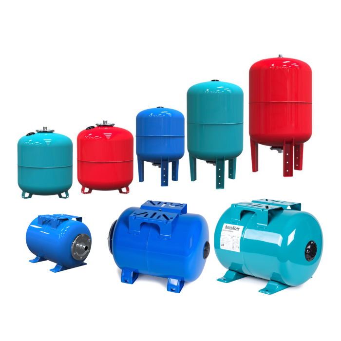 Hydraulic accumulators for pumping stations and reverse osmosis systems
