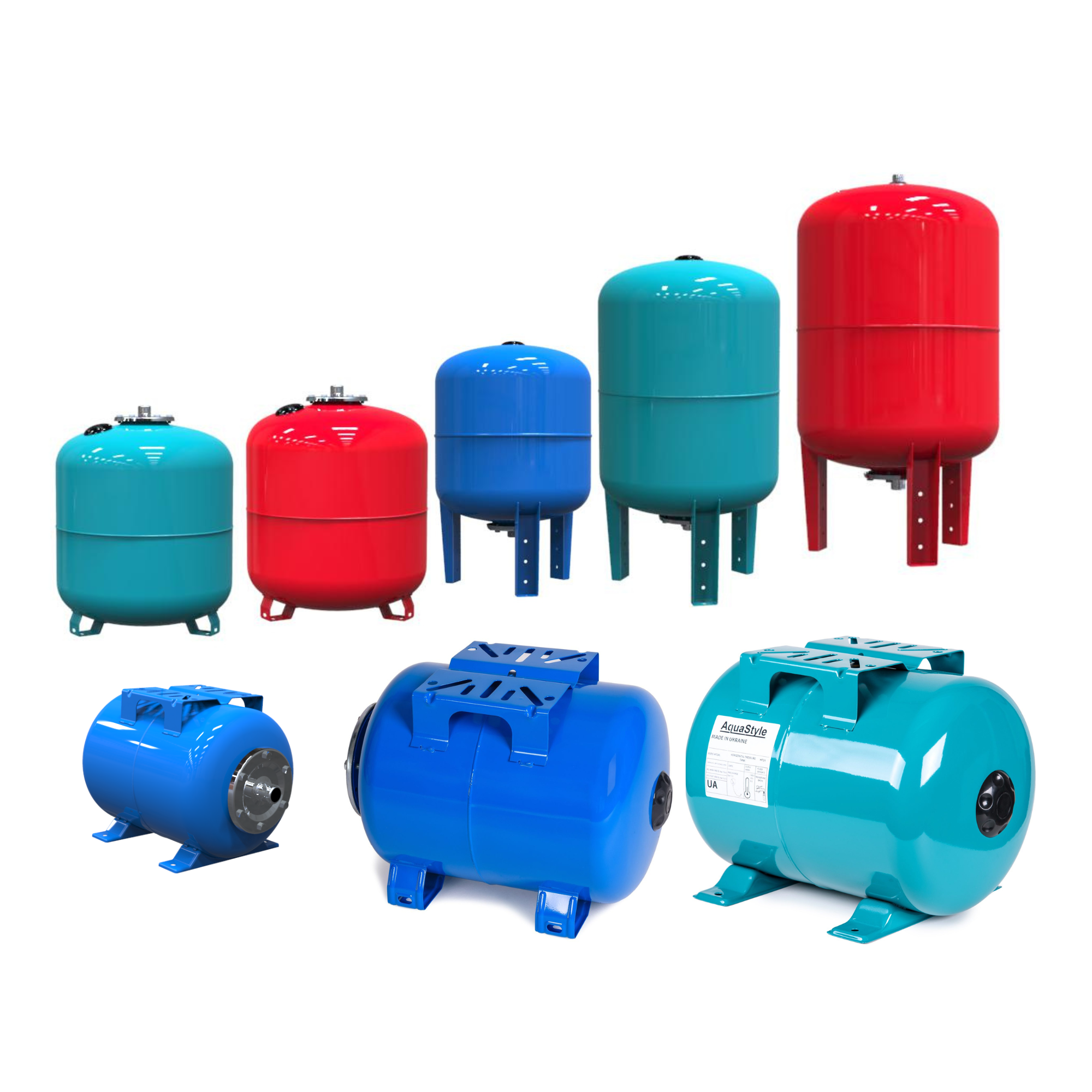 Hydraulic accumulators for pumping stations and reverse osmosis systems