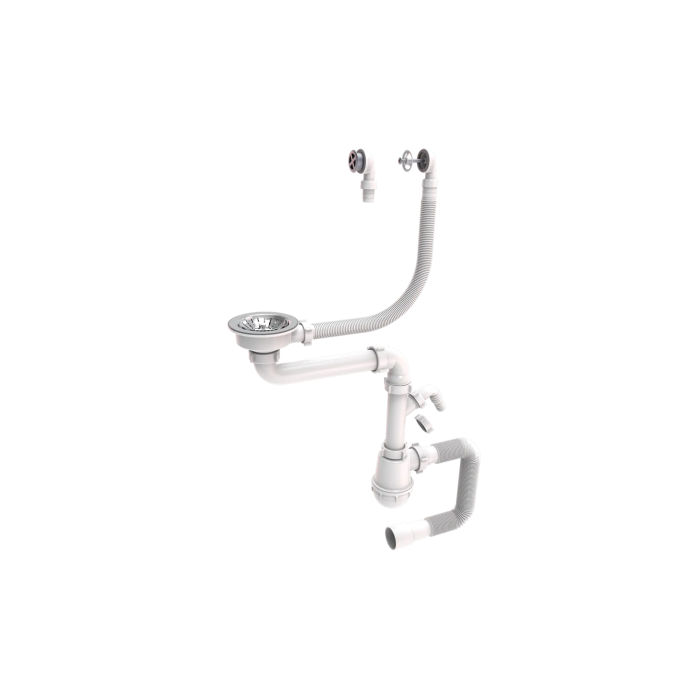 Siphons for ceramic sinks 115 mm